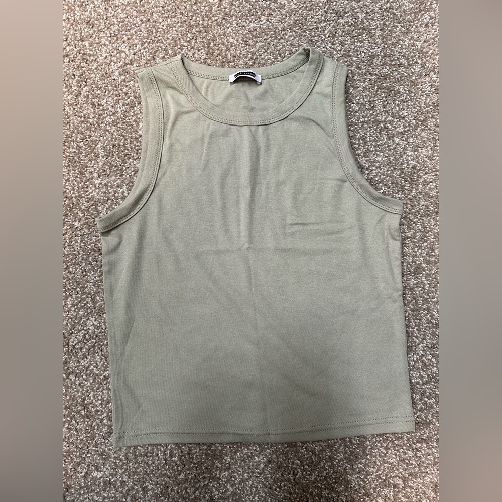 Royal and Reese high neck crop medium tank